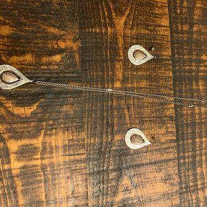 Montana silversmith celestial set with 18" necklance and earrings